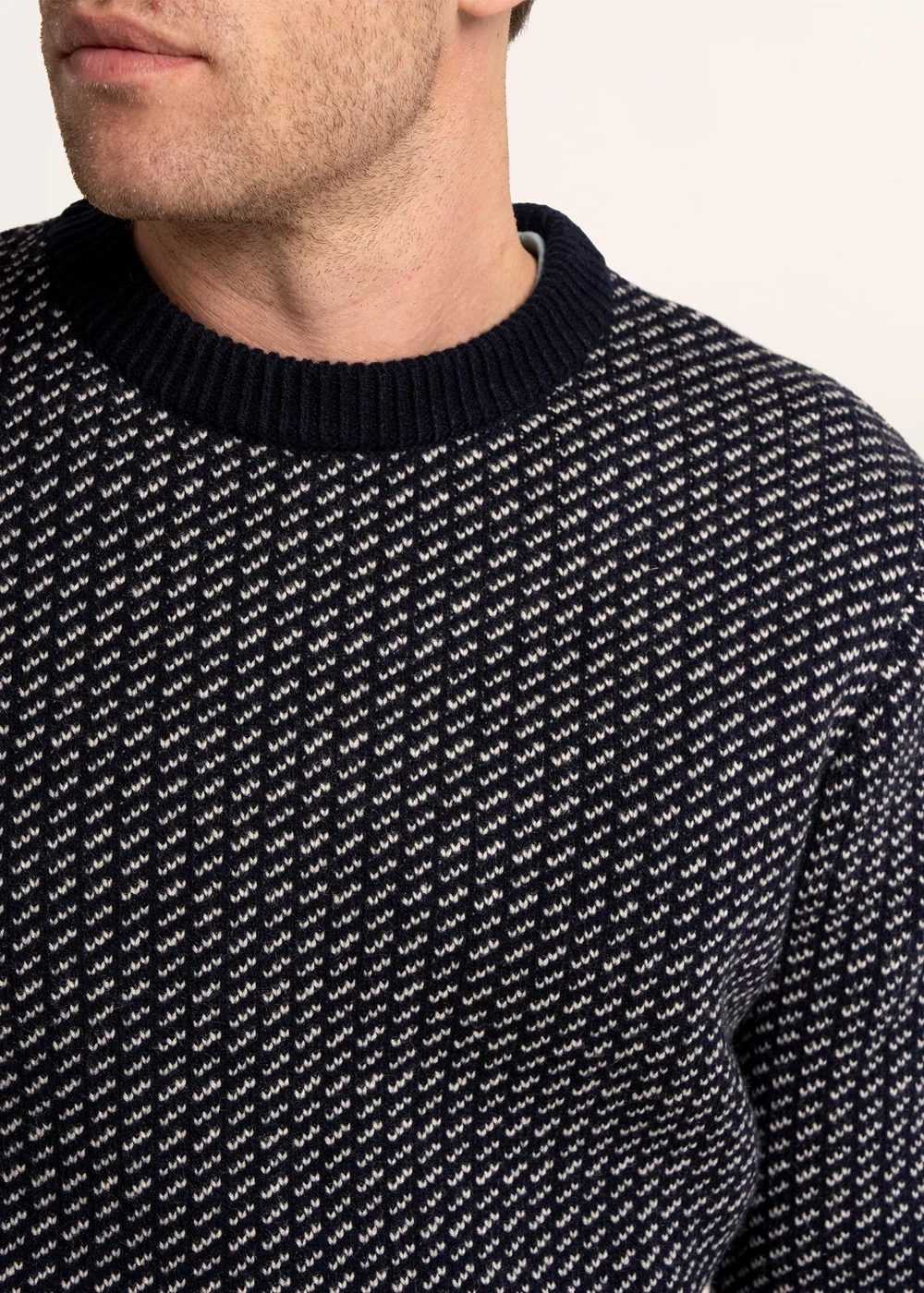 Brakeburn Navy Scandi Knitted Jumper - S Image 4