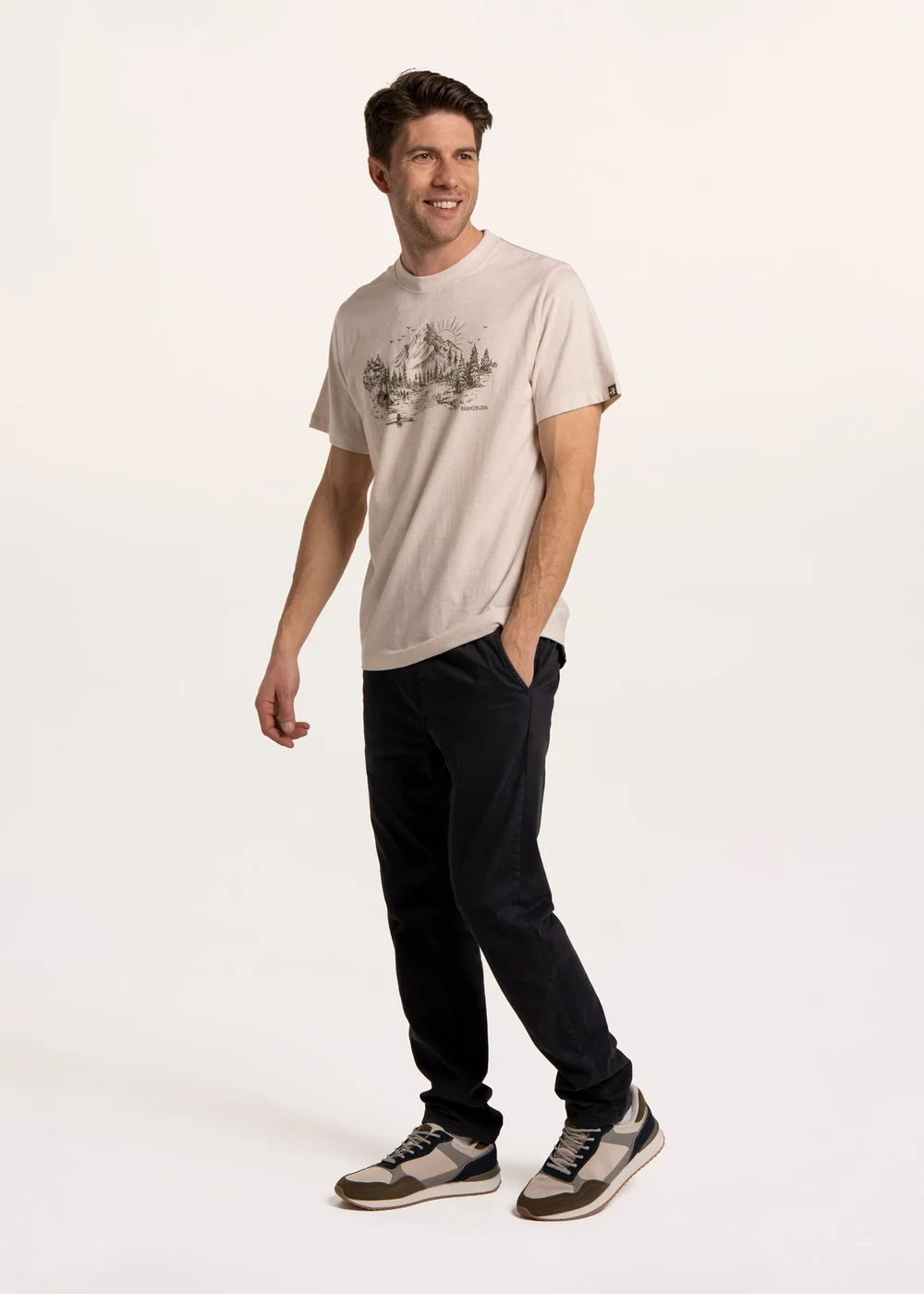 Brakeburn Beige Kensal Mountain Kayak T-Shirt - XL Image 3