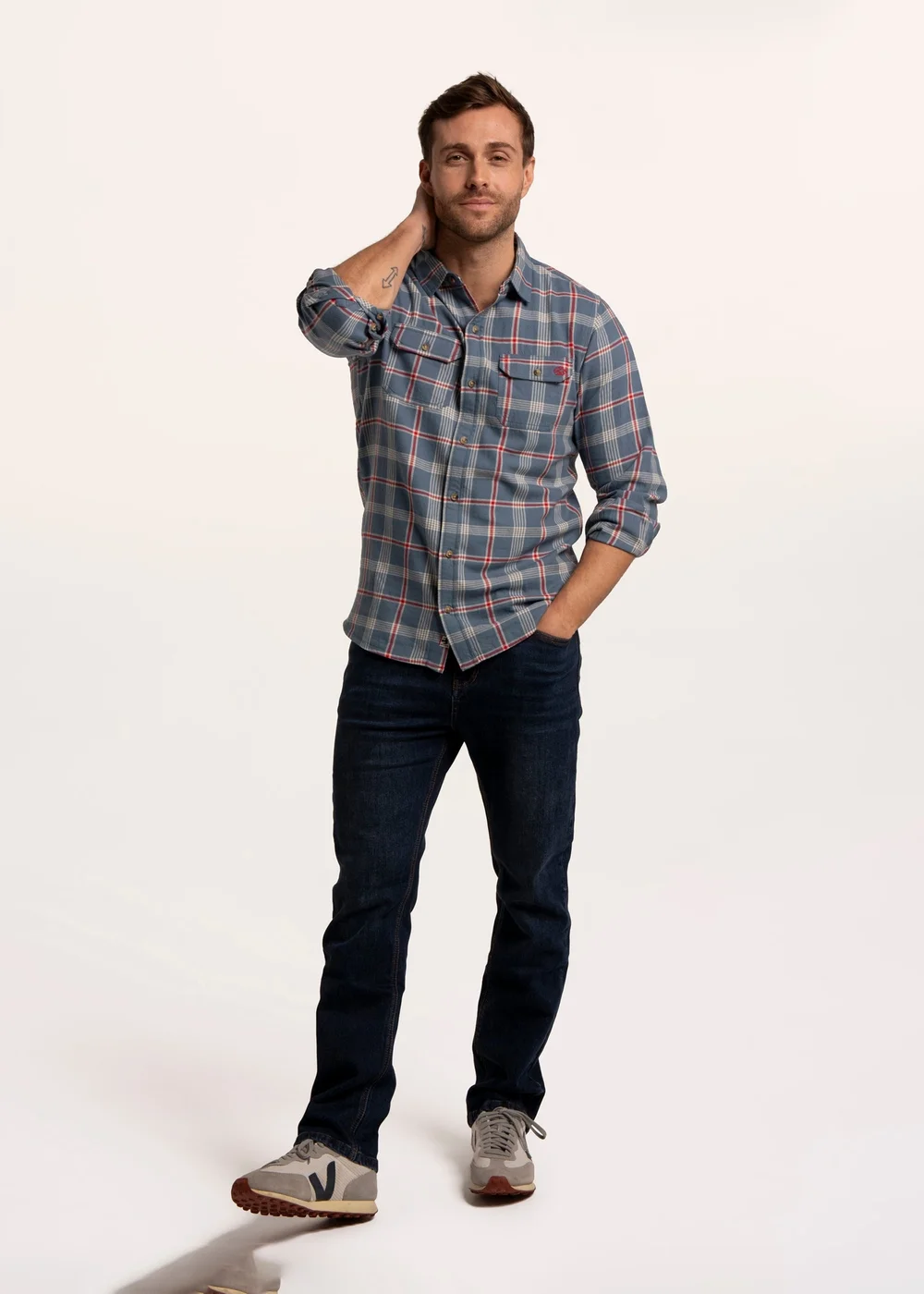 Brakeburn Green Goodge Check Shirt - L Image 5