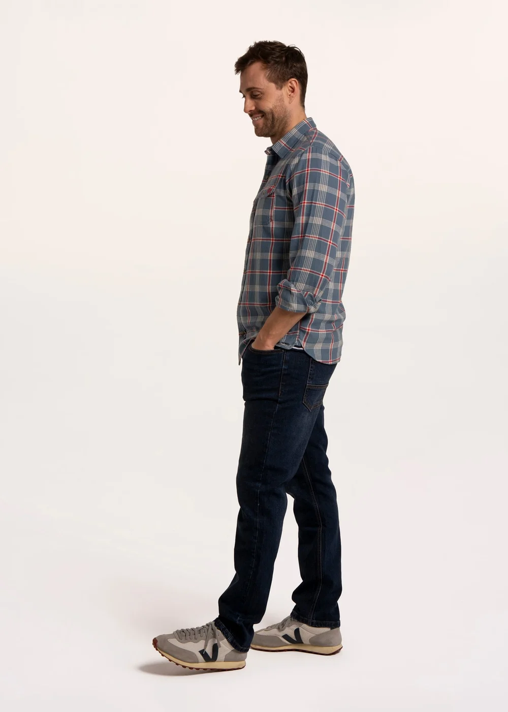 Brakeburn Green Goodge Check Shirt - L Image 3