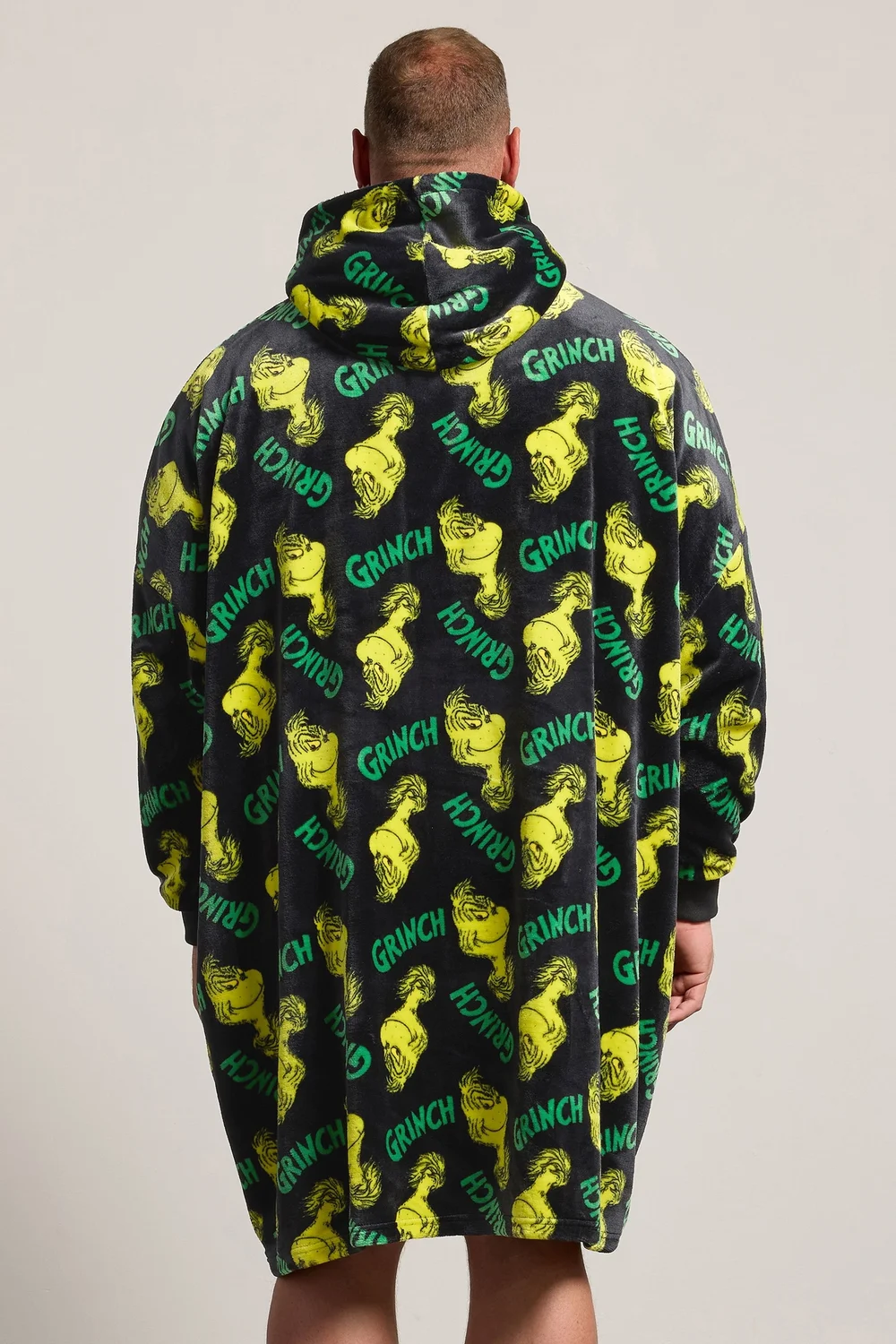 BadRhino Black Grinch Blanket Hoodie - 4XL/5XL Image 3