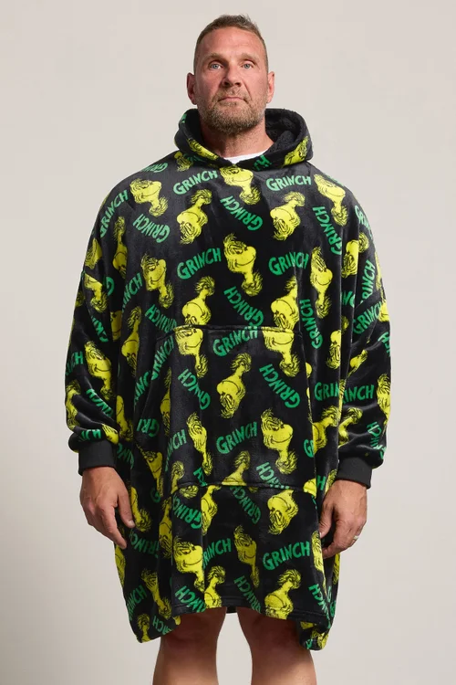 BadRhino Black Grinch Blanket Hoodie - 4XL/5XL Image 1