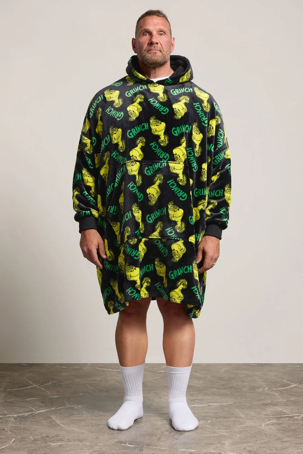 BadRhino Black Grinch Blanket Hoodie - 4XL/5XL Image 2