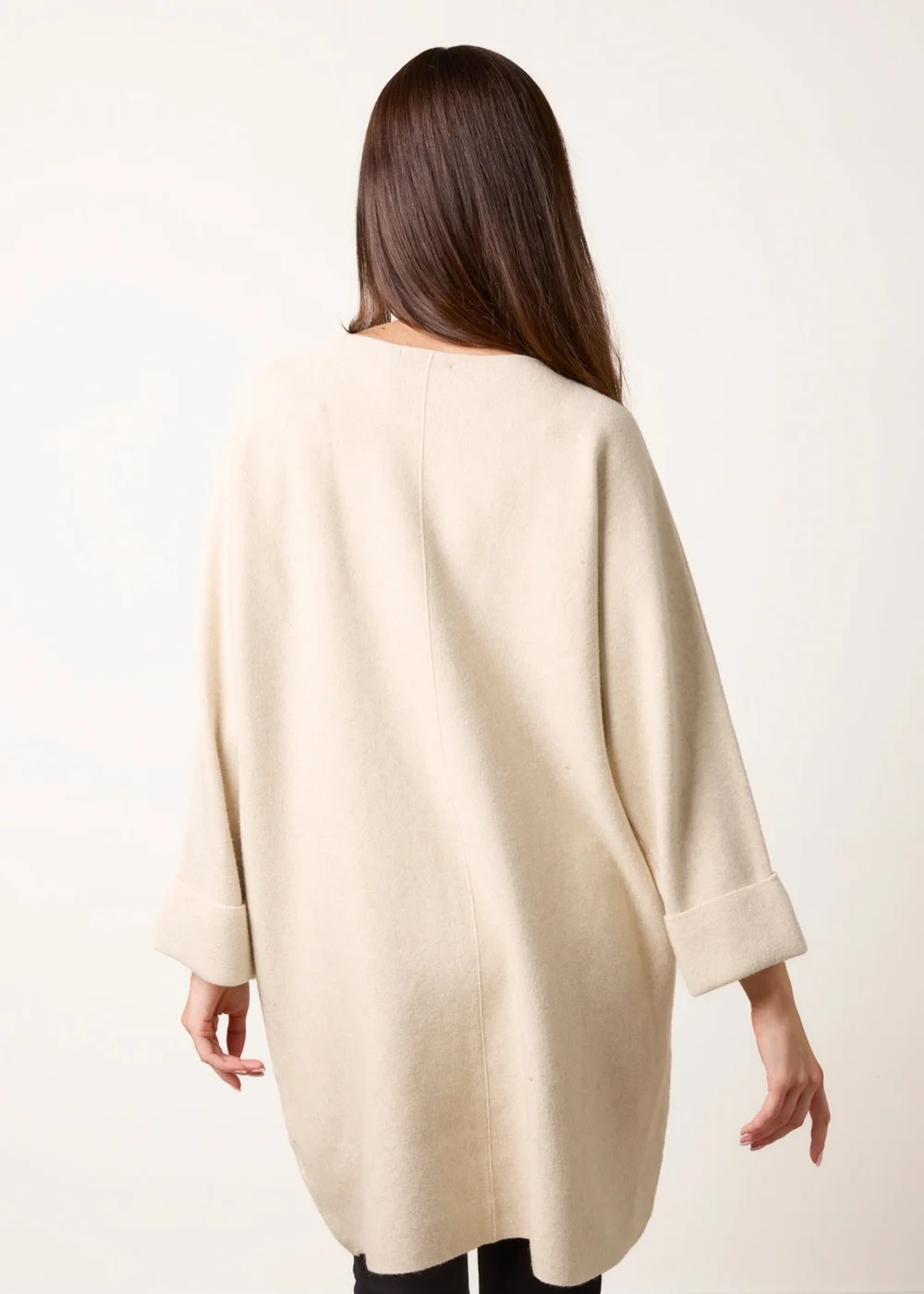 Blue Vanilla Beige Front Seam Pocket Tunic - One Size Image 4