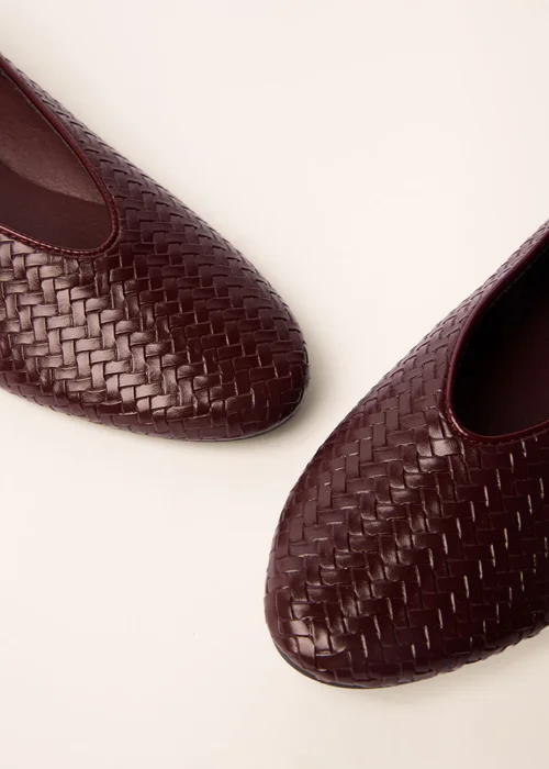 Blue Vanilla Red Woven Ballet Pumps - 7 Image 2