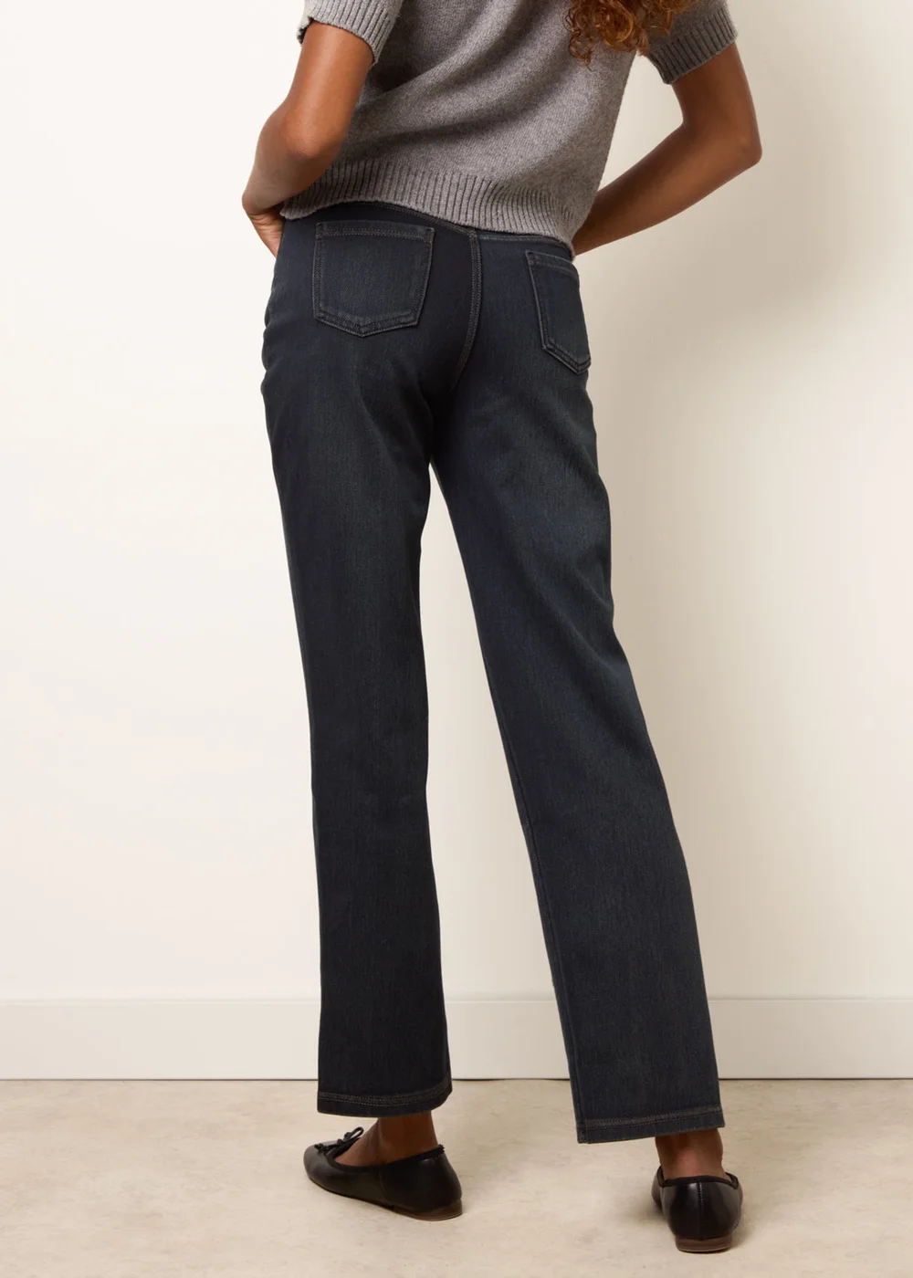 Blue Vanilla Navy Straight Leg Jeans - M Image 4