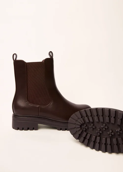 Blue Vanilla Brown Chunky Chelsea Boots - 3 Image 2