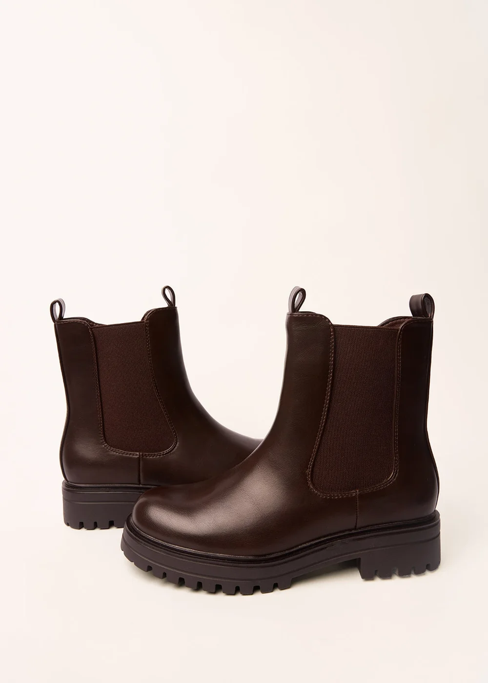 Blue Vanilla Brown Chunky Chelsea Boots - 3 Image 4