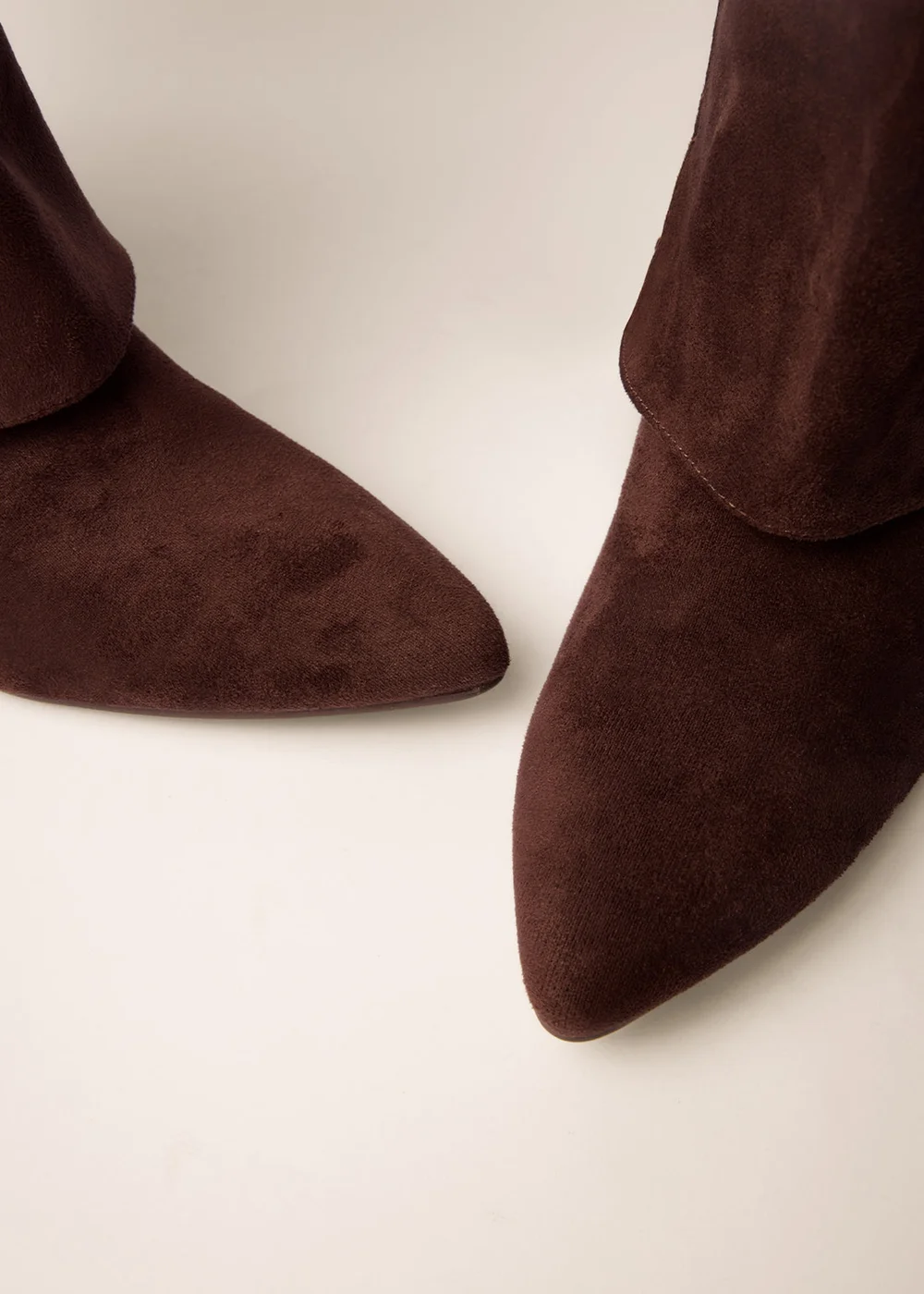Blue Vanilla Brown Suede Cape Kitten Heel Boots - 7 Image 3