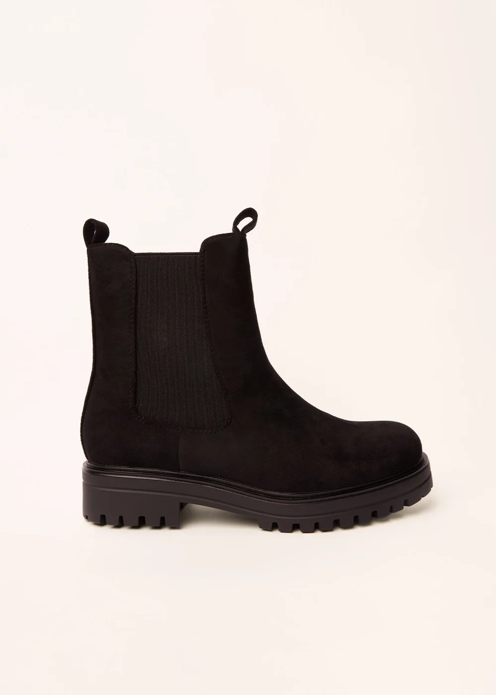 Blue Vanilla Black Chunky Suede Chelsea Boots - 5 Image 2