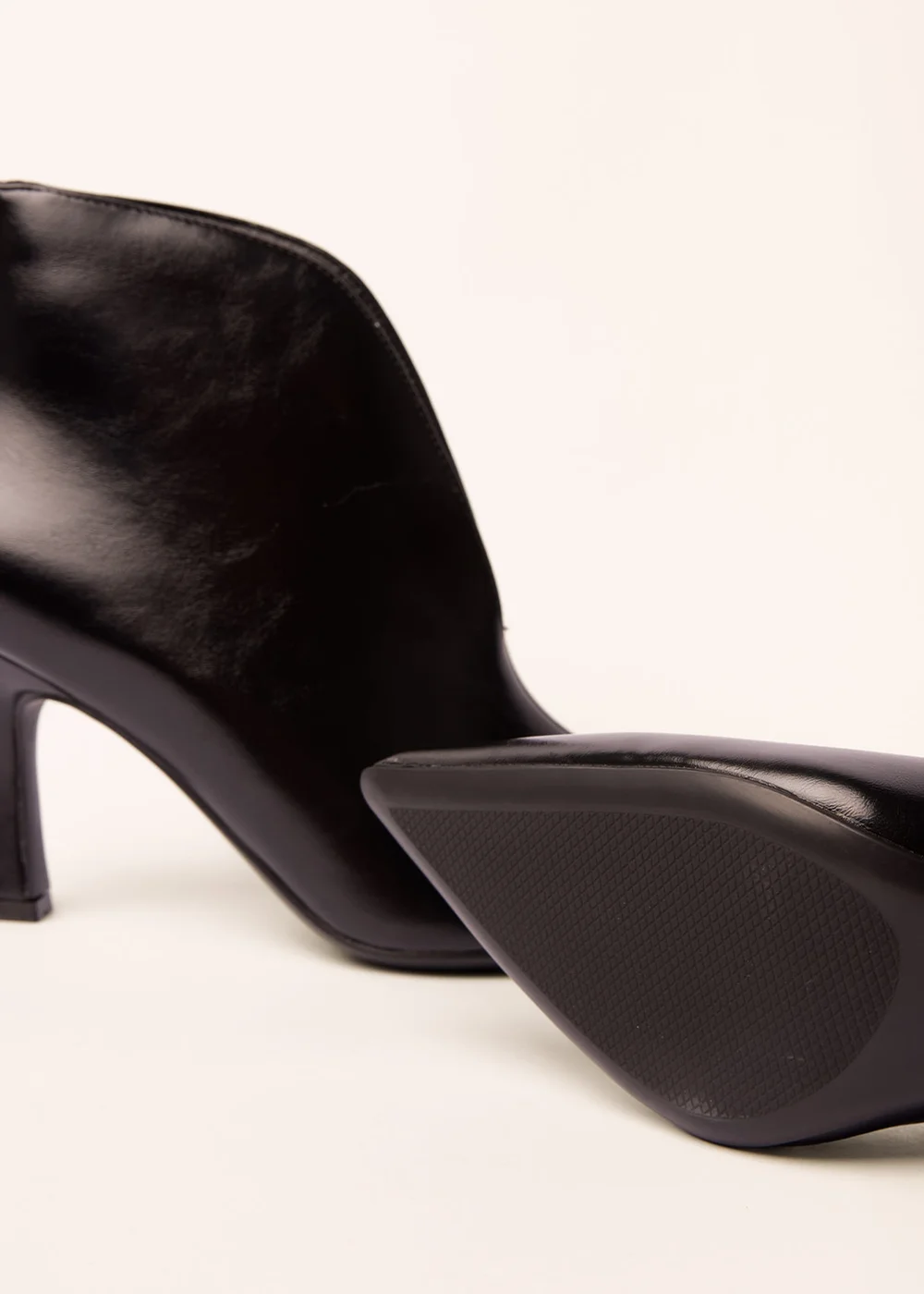 Blue Vanilla Black Split Front Ankle Boots - 3 Image 3