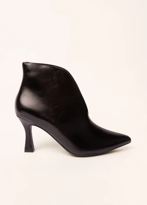 Blue Vanilla Black Split Front Ankle Boots - 3 Image 2