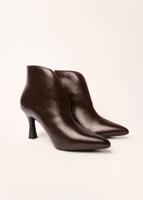 Blue Vanilla Brown Split Front Ankle Boots - 3 Image 1