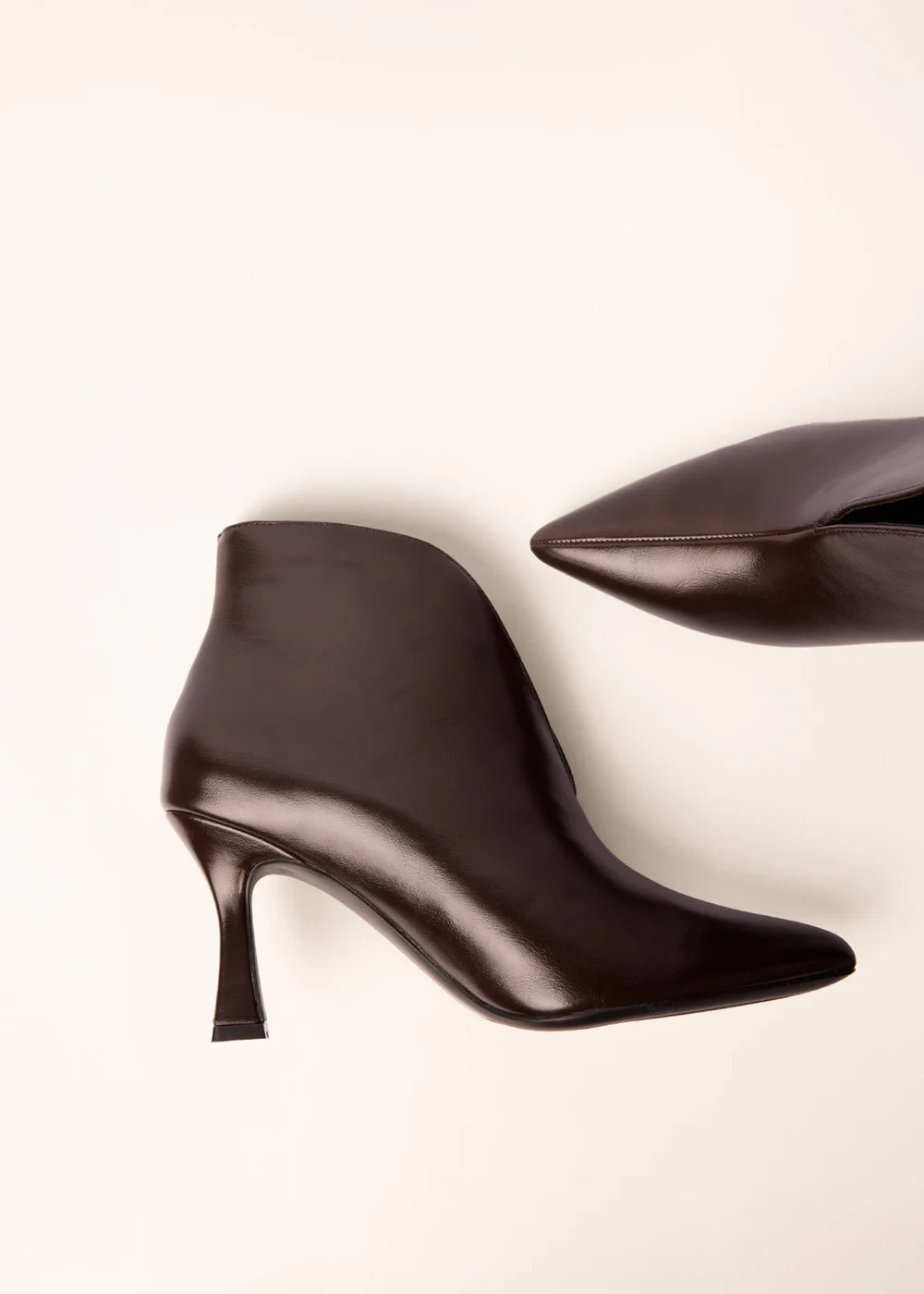 Blue Vanilla Brown Split Front Ankle Boots - 3 Image 3