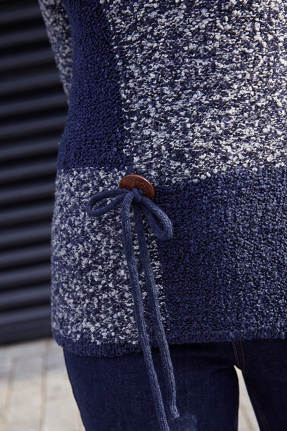 Roman Navy Textured Button Detail Knit Jumper - 20 Image 4