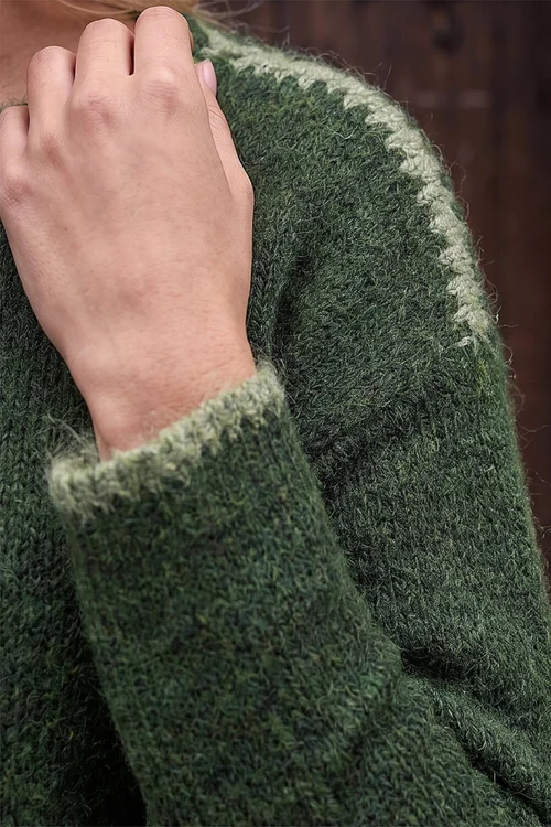 Roman Khaki Petite Contrast Detail Jumper - 10 Image 4