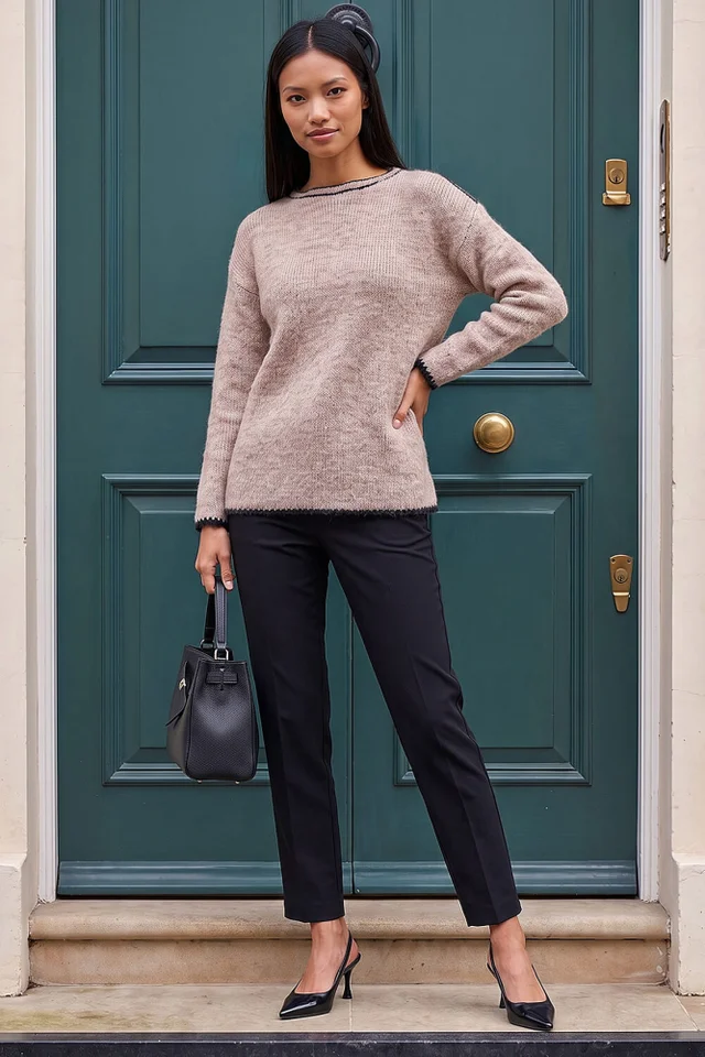 Roman Stone Petite Contrast Jumper