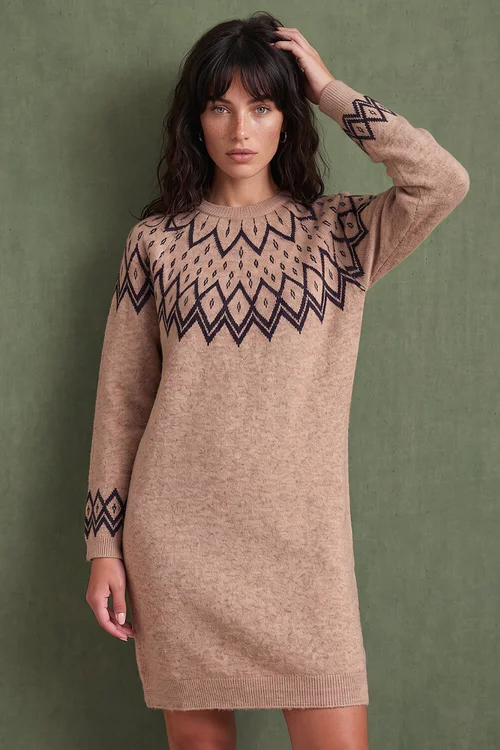 Roman Biscuit Fairisle knit dress - 18 Image 1