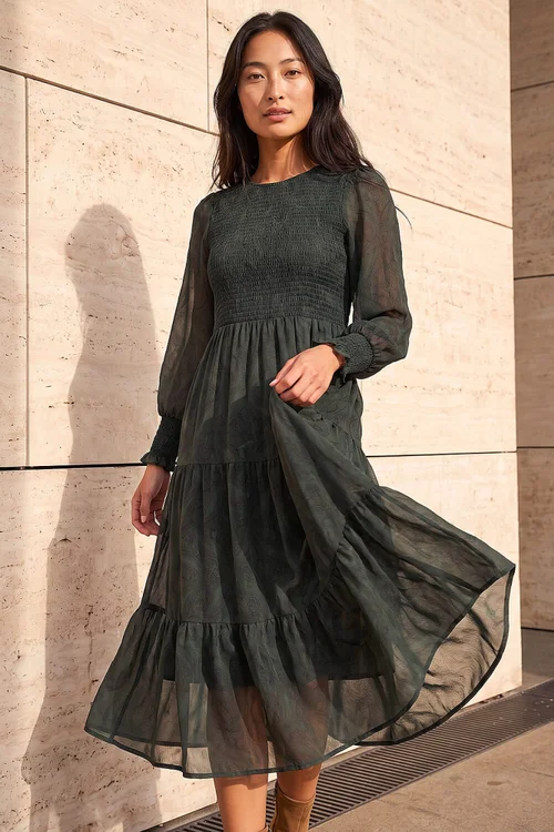 Roman Forest Petite Paisley Print Dresses - 18 Image 1