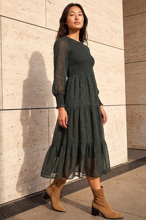 Roman Forest Petite Paisley Print Dresses - 18 Image 2