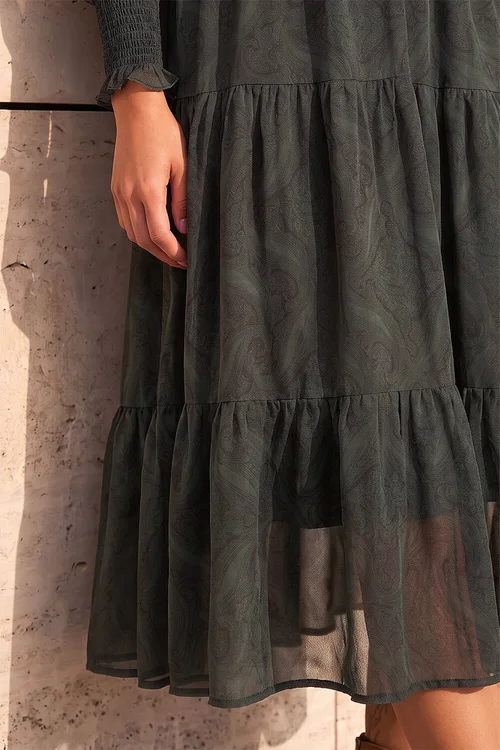 Roman Forest Petite Paisley Print Dresses - 18 Image 4