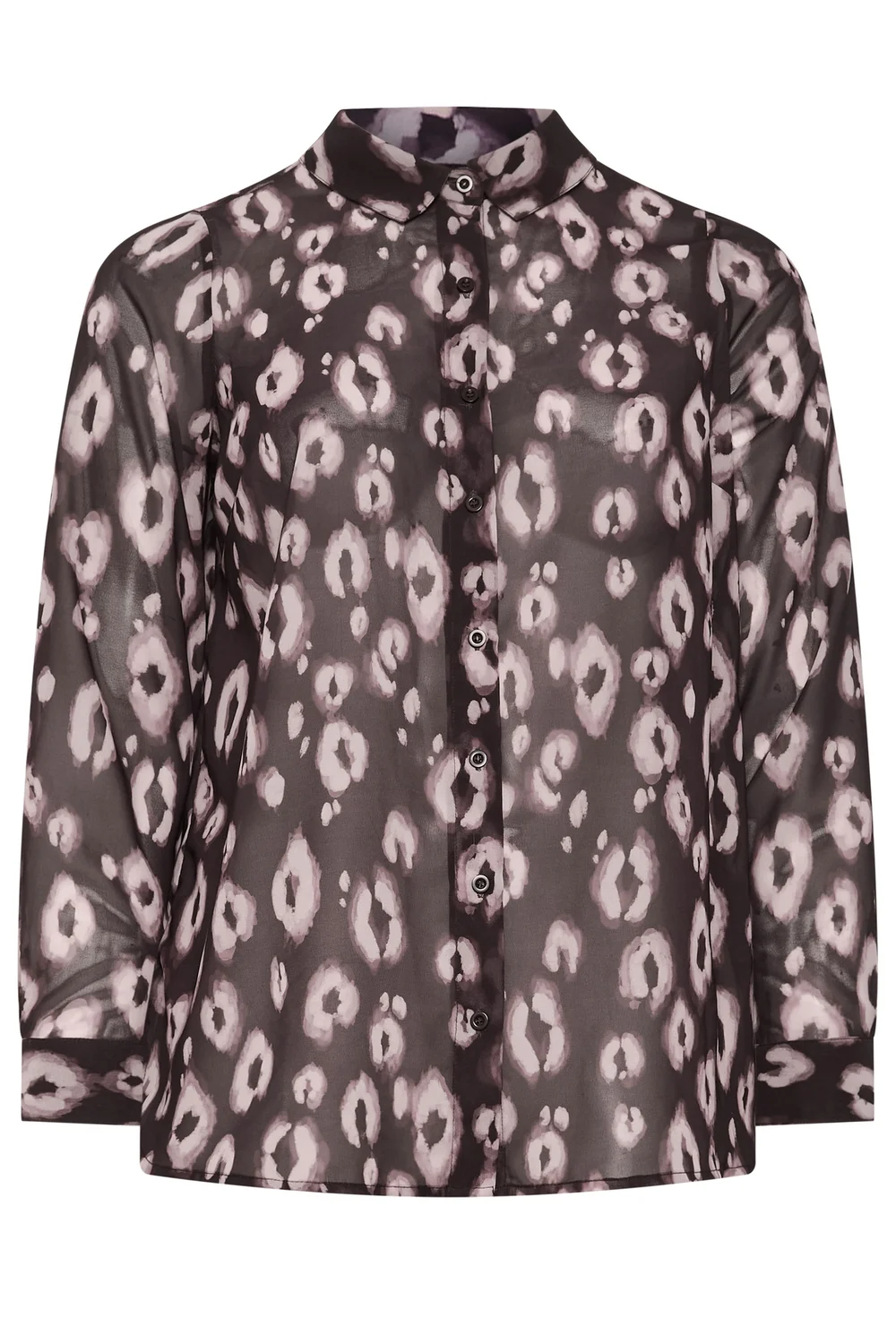 Yours London Curve Brown Animal Print Shirt - 12 Image 5