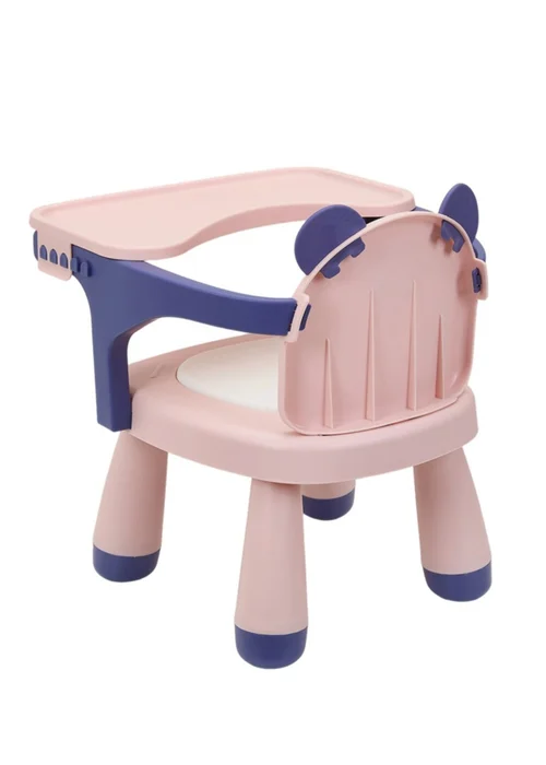 Kidkid Pink Lightweight Portable Baby Highchair with Tray 31x28x42cm - One Size Image 4