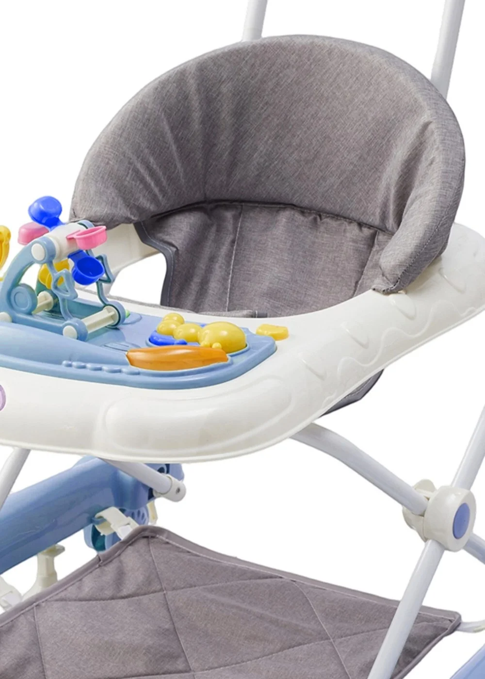 Kidkid Blue Foldable & Adjustable Baby Walker with Music 57x63x80cm - One Size Image 5
