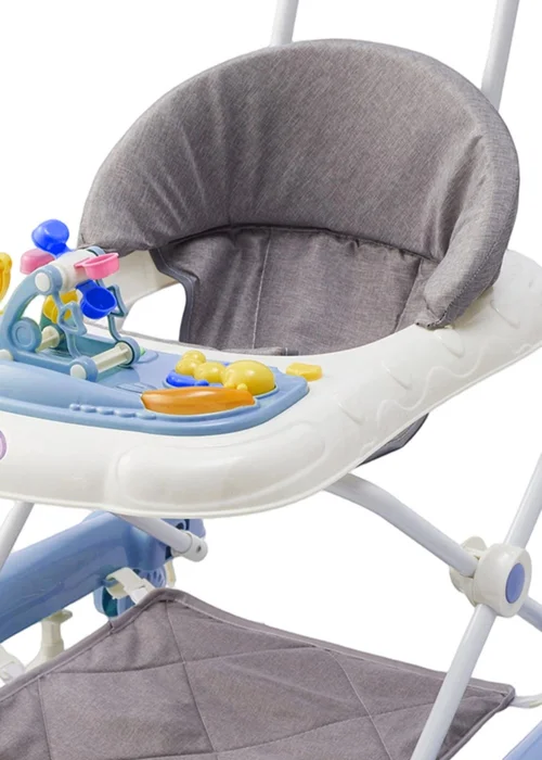 Kidkid Blue Foldable & Adjustable Baby Walker with Music 57x63x80cm - One Size Image 5