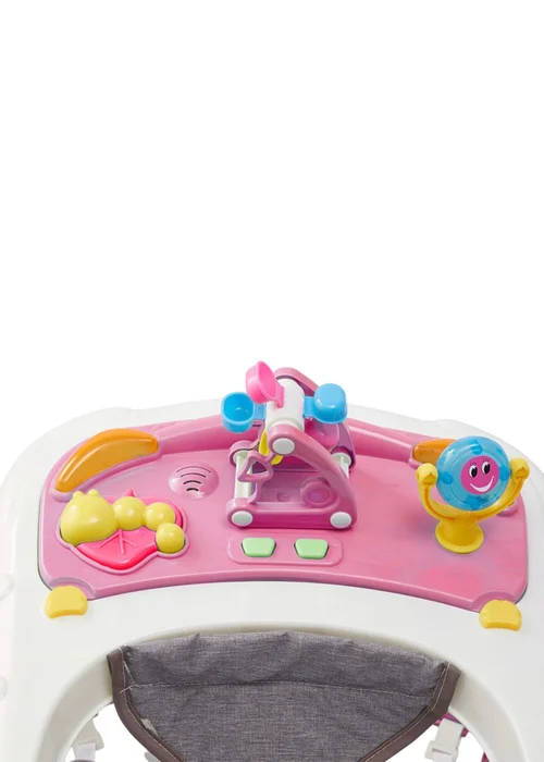 Kidkid Pink Foldable & Adjustable Baby Walker with Music 57x63x80cm - One Size Image 5