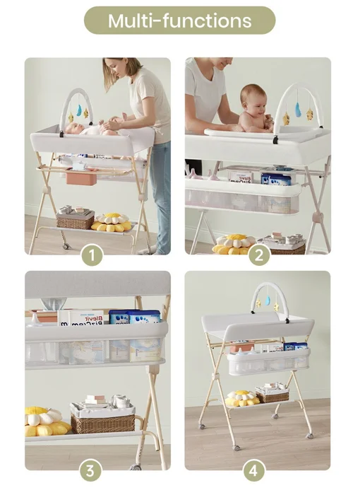 Kidkid Grey Versatile Folding Baby Changing Table 76x75x122cm - One Size Image 6
