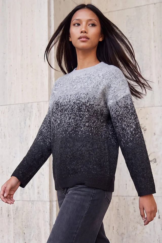 Roman Grey Petite Ombre Jumper