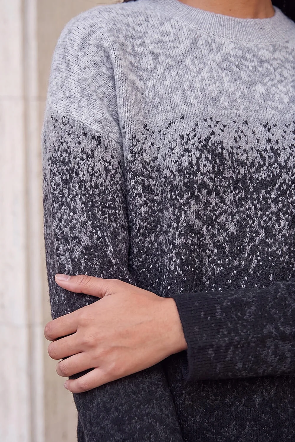 Roman Grey Petite Ombre Jumper - 16 Image 4