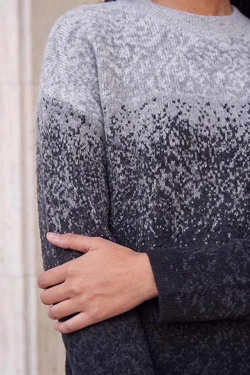 Roman Grey Petite Ombre Jumper - 16 Image 4