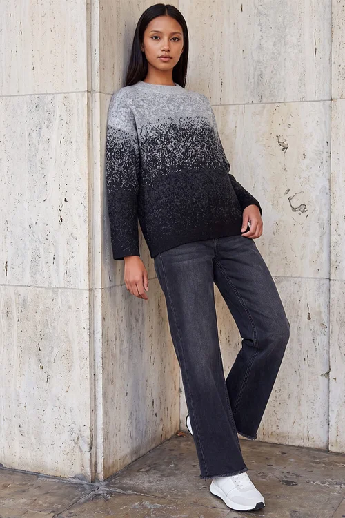 Roman Grey Petite Ombre Jumper - 16 Image 2