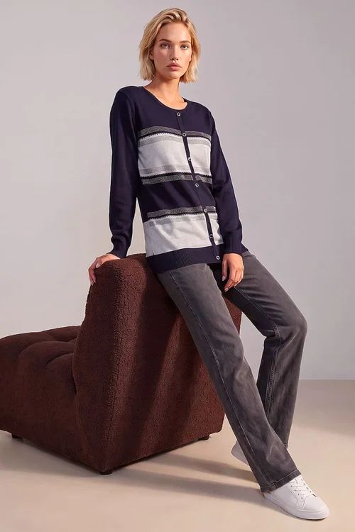 Roman Navy Sparkle Jumper - 10 Image 2