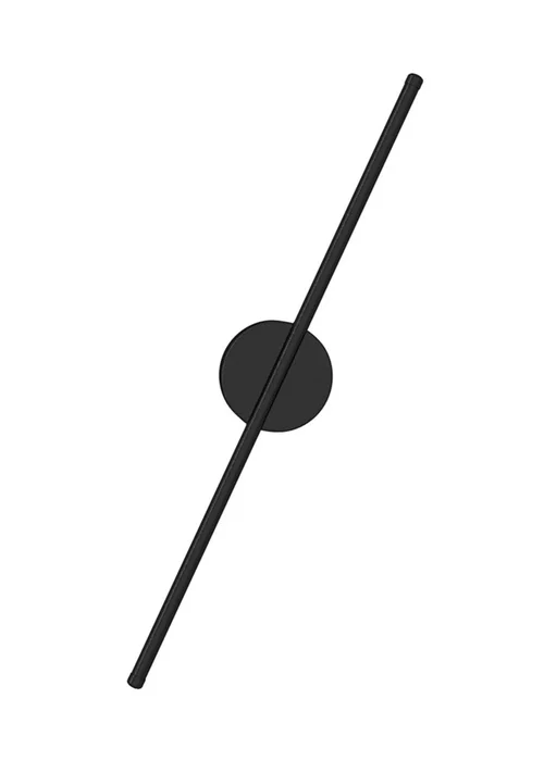 Kabinet Black Minimalistic Linear LED Wall Sconce 65x15x10cm - One Size Image 3