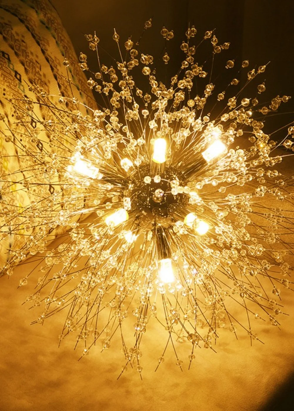 Kabinet Silver Firework Chandelier Hanging Pendant Ceiling Light 28x28x17cm - One Size Image 6