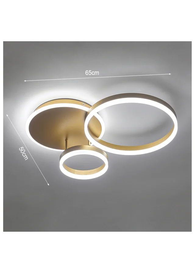 Kabinet Gold Classic Loops Energy Efficient LED Ceiling Light 45x45x12cm