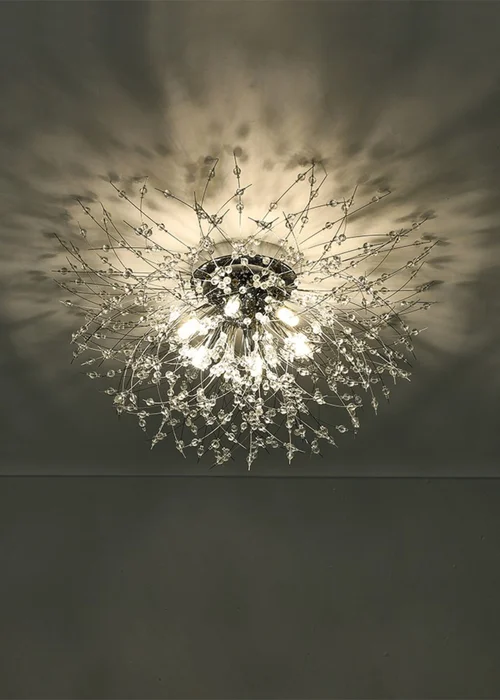 Kabinet Silver Sputnik Flush Mount Ceiling Light 50cm Dia - One Size Image 5