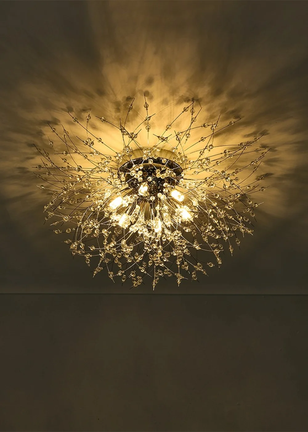 Kabinet Silver Sputnik Flush Mount Ceiling Light 50cm Dia - One Size Image 4