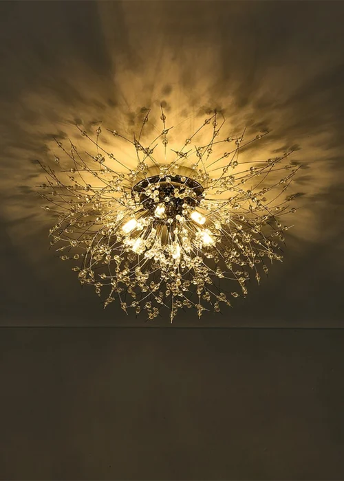 Kabinet Silver Sputnik Flush Mount Ceiling Light 50cm Dia - One Size Image 4