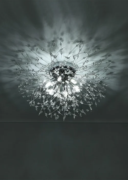 Kabinet Silver Sputnik Flush Mount Ceiling Light 50cm Dia - One Size Image 3