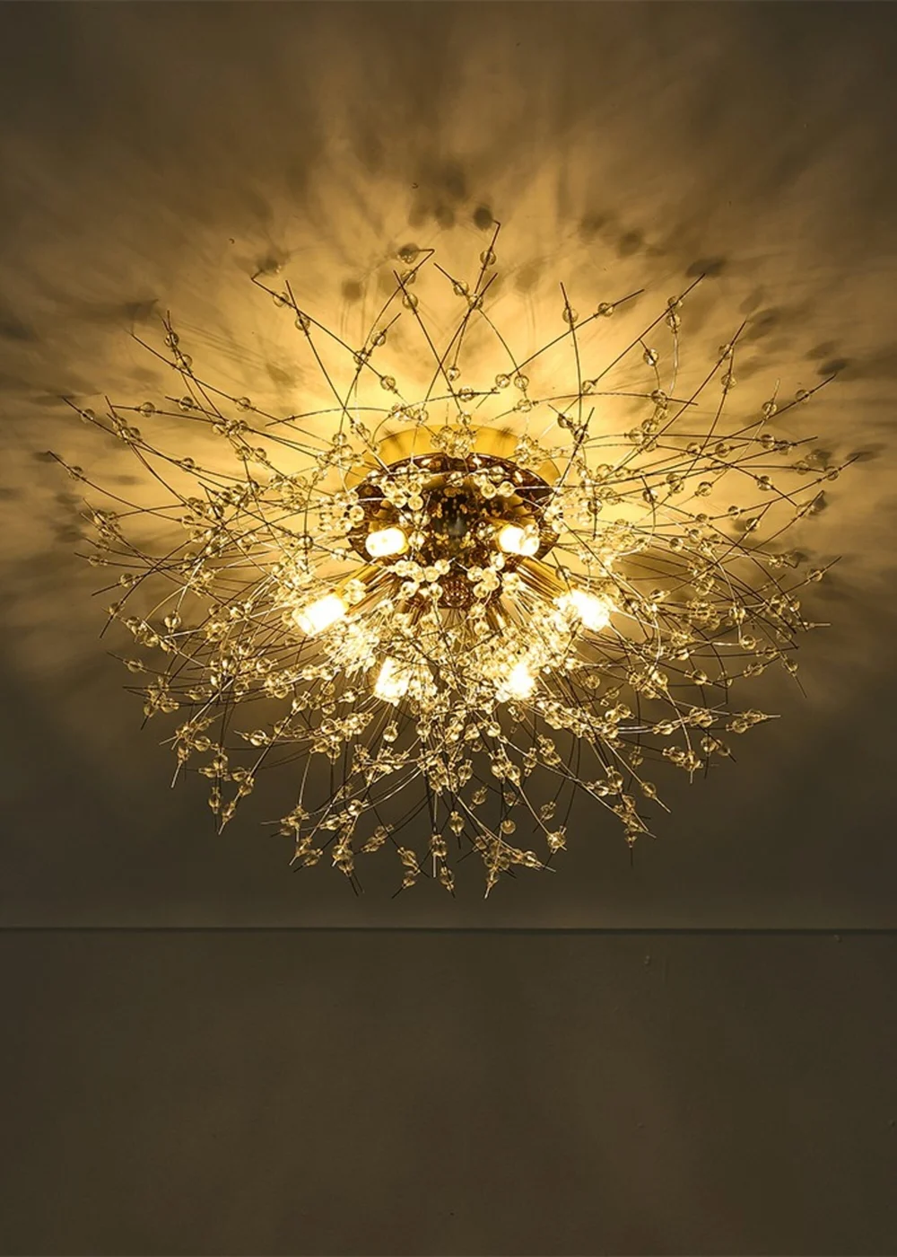 Kabinet Gold Sputnik Flush Mount Ceiling Light 50cm Dia - One Size Image 4