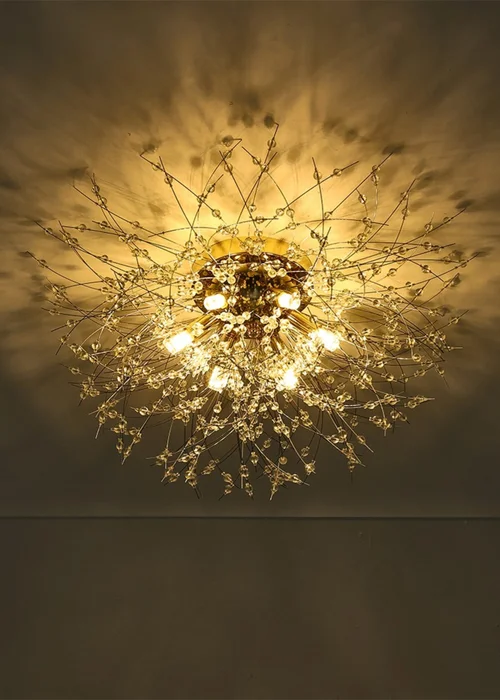 Kabinet Gold Sputnik Flush Mount Ceiling Light 50cm Dia - One Size Image 4