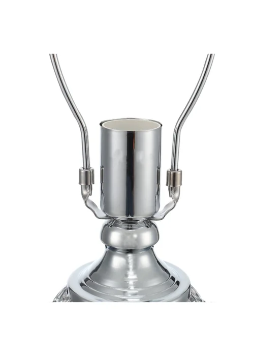 Kabinet Silver Umbrella Crystal Table Lamp 3 Colour Lights Polished 37x25x31cm - One Size Image 6