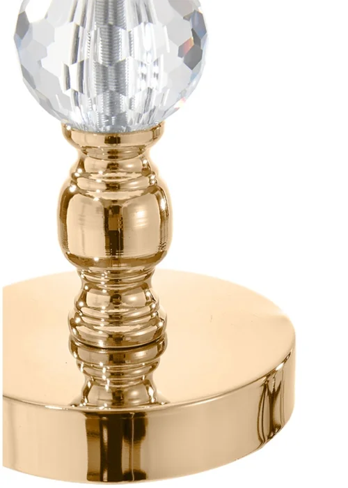 Kabinet Gold Feather Effect LED Table Lamp With 3 Colour Settings 25x25x38cm - One Size Image 3