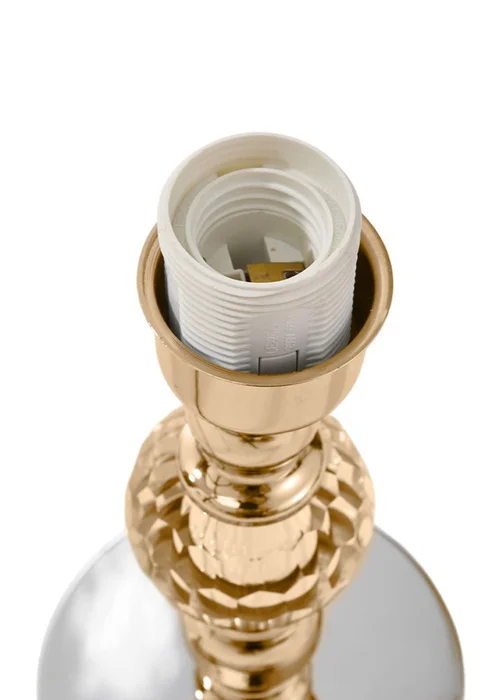 Kabinet Gold Feather Effect LED Table Lamp With 3 Colour Settings 25x25x38cm - One Size Image 4