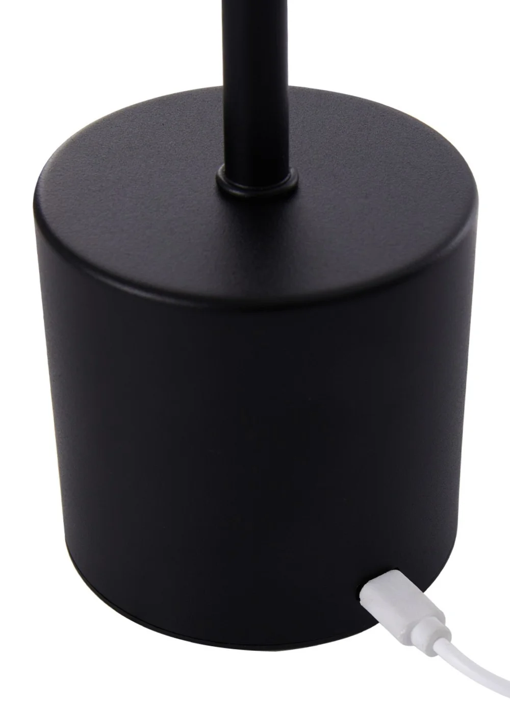 Kabinet Black Industrial-style Rechargeable Dimmable Table Lamp Night Light 9x9x36.5cm - One Size Image 5