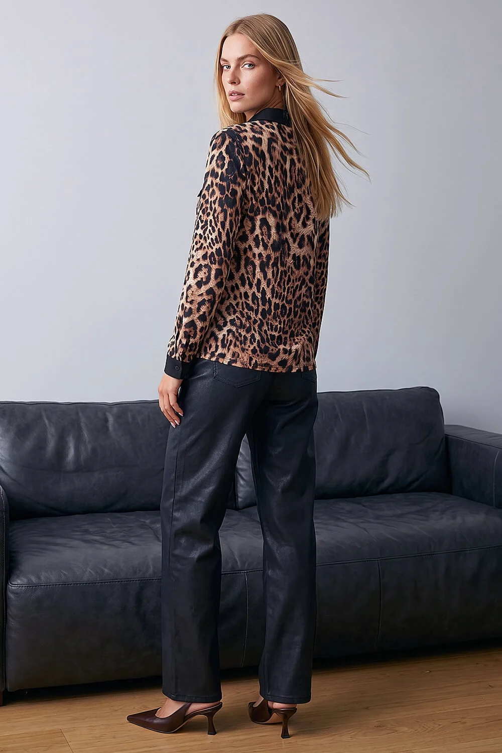 Roman Natural Animal Print Top - 14 Image 3